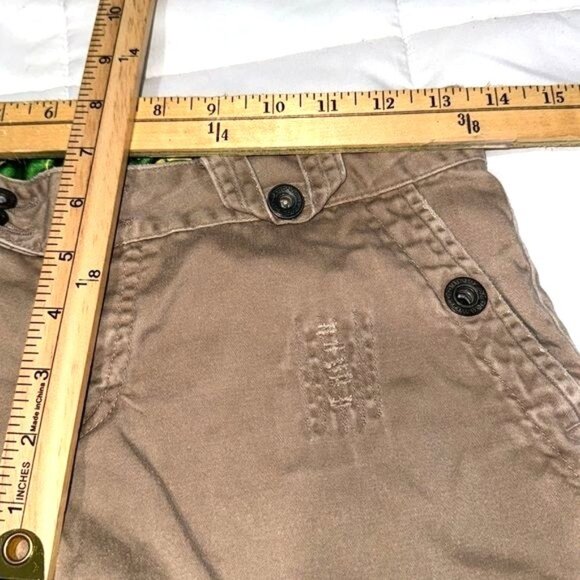Billabong Brown Button-Fly Womens Shorts Size 1 - Picture 5 of 8